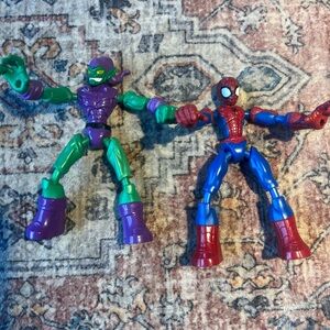 Marvel Bendable Action Figures (Spider-Man & Green Goblin)